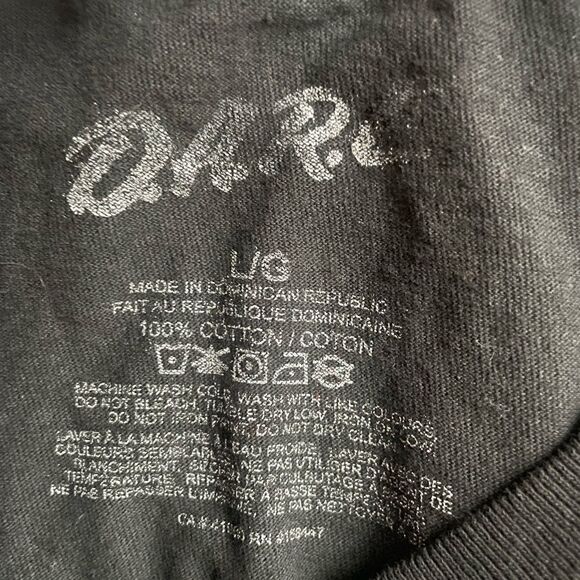 Rare D.A.R.E International half bleached tee shirt size large - Picture 3 of 4